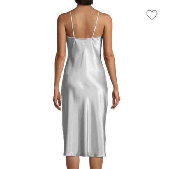 Bebe Solid Satin Bias Camisole - Burgundy - Size S - Picture 6 of 6